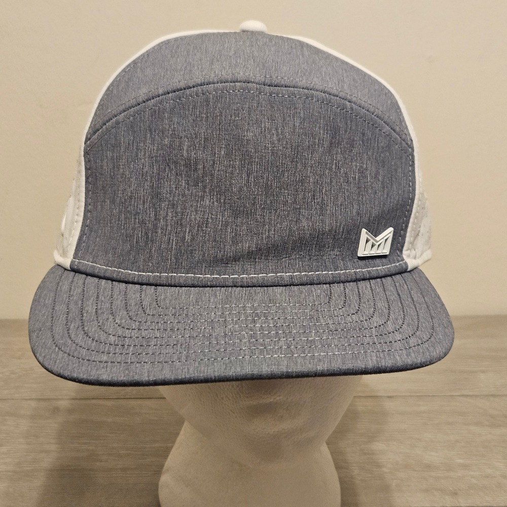 Melin Trenches Hydro Hat Mens 58 Cm‎ Gray White Performance Snapback Cap
